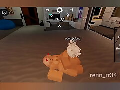 Foxy Blonde Gets Hardcore in Roblox R34 Condo